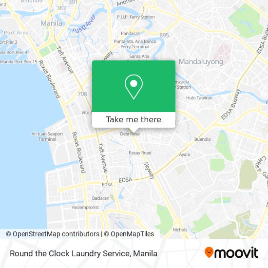 Round the Clock Laundry Service map