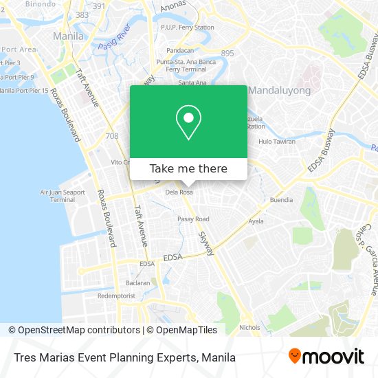 Tres Marias Event Planning Experts map