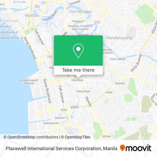 Placewell International Services Corporation map