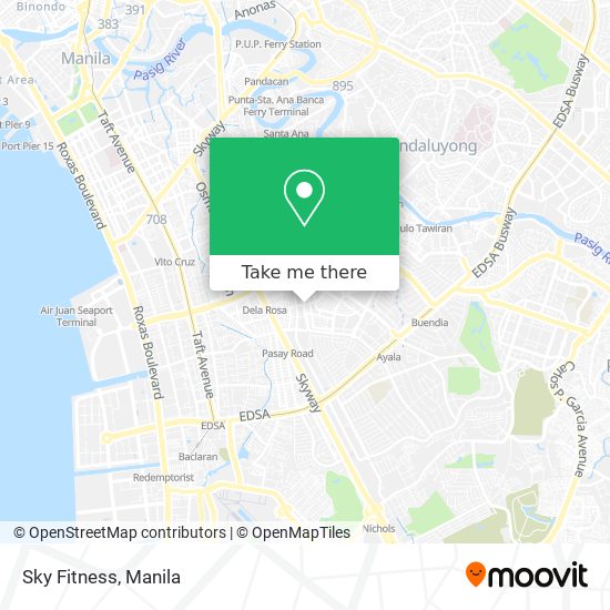 Sky Fitness map