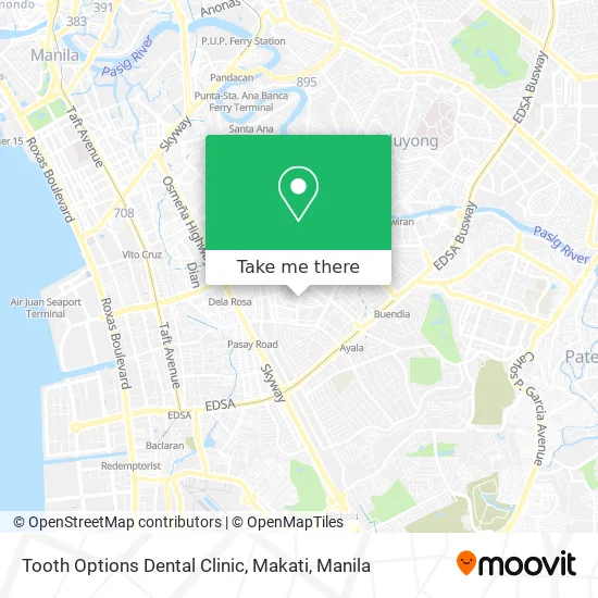 Tooth Options Dental Clinic, Makati map