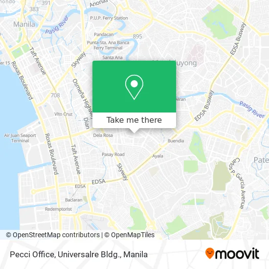 Pecci Office, Universalre Bldg. map