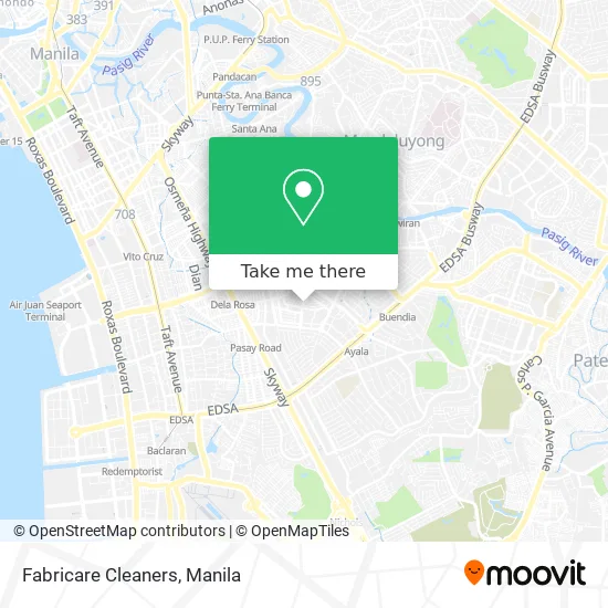 Fabricare Cleaners map