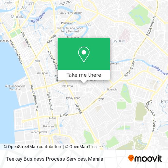 Teekay Business Process Services map