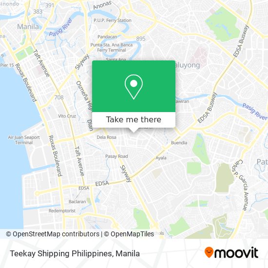Teekay Shipping Philippines map
