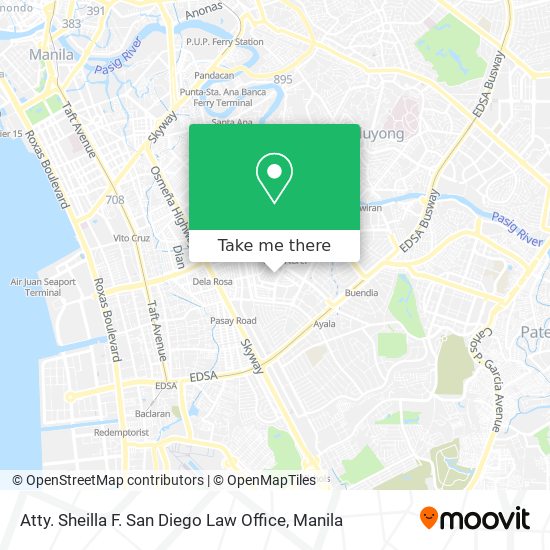 Atty. Sheilla F. San Diego Law Office map