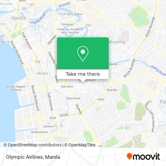 Olympic Airlines map