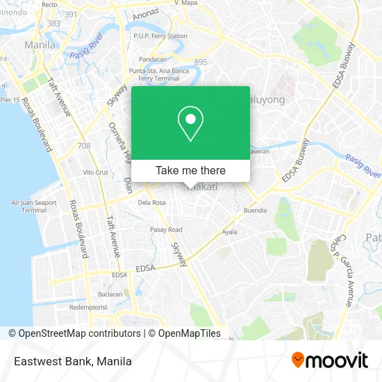 Eastwest Bank map