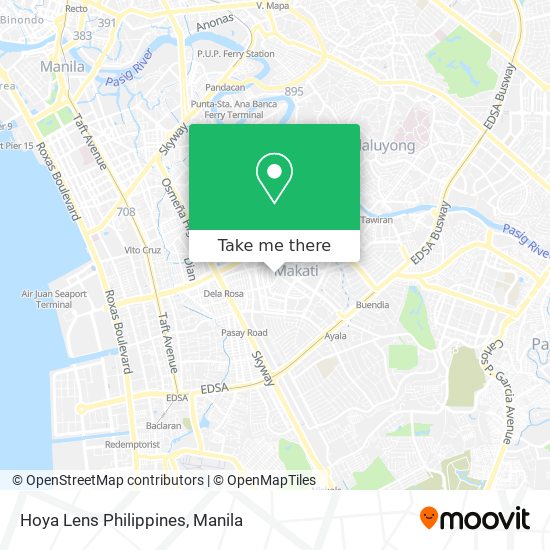 Hoya Lens Philippines map