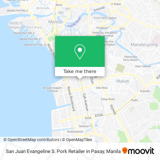 San Juan Evangeline S. Pork Retailer in Pasay map