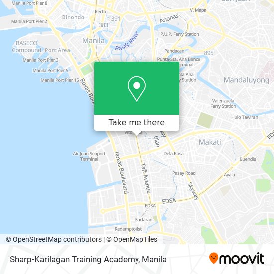 Sharp-Karilagan Training Academy map