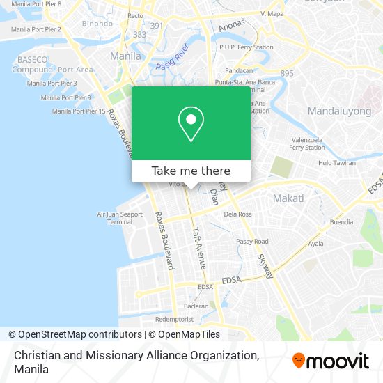 Christian and Missionary Alliance Organization map