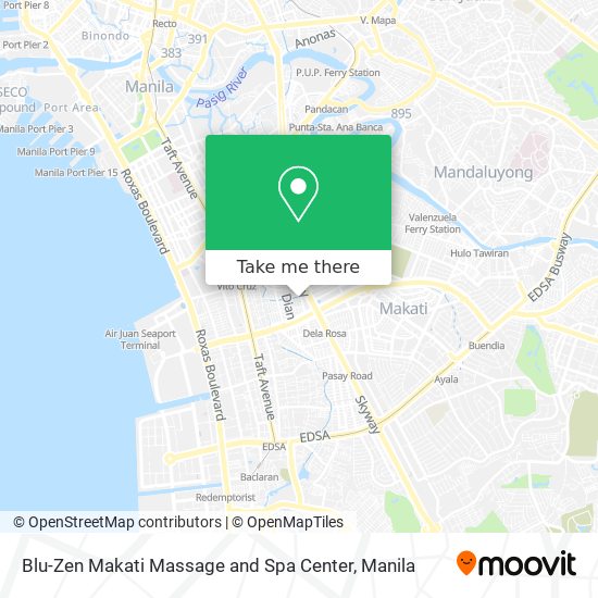Blu-Zen Makati Massage and Spa Center map