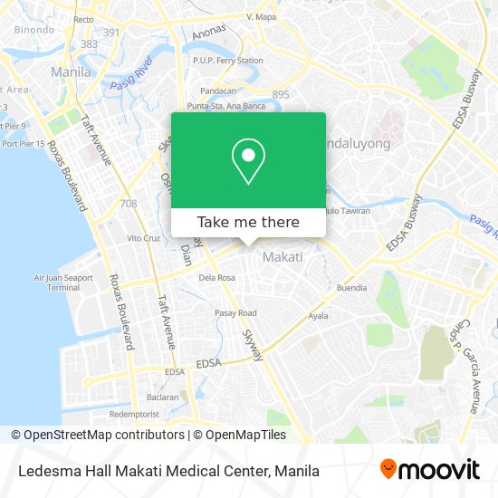 Ledesma Hall Makati Medical Center map