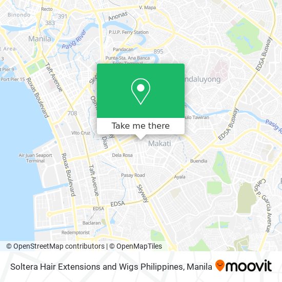 Soltera Hair Extensions and Wigs Philippines map