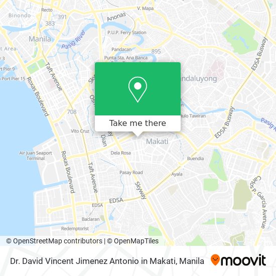 Dr. David Vincent Jimenez Antonio in Makati map