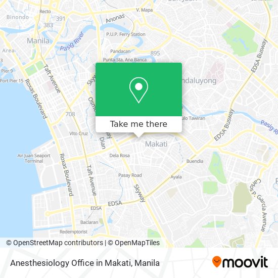 Anesthesiology Office in Makati map