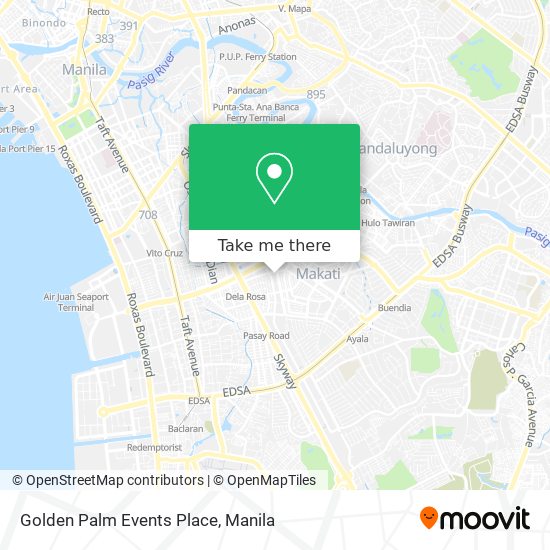 Golden Palm Events Place map
