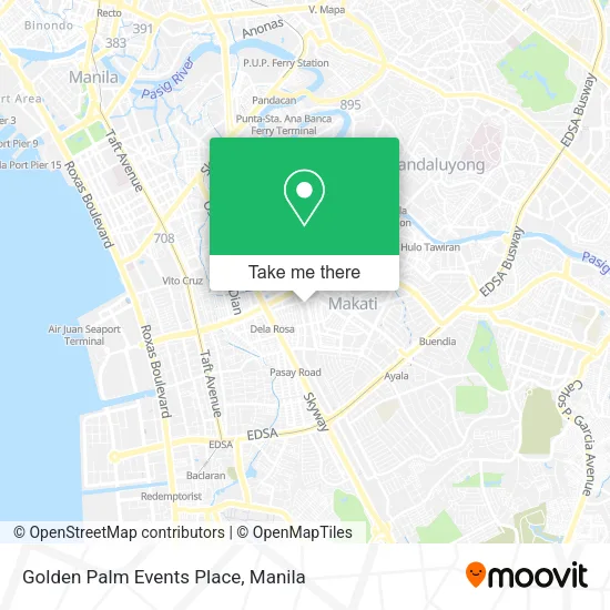 Golden Palm Events Place map