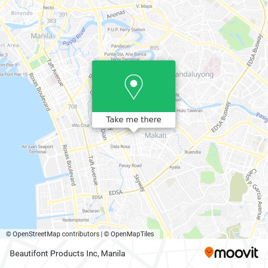 Beautifont Products Inc map