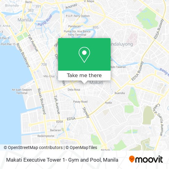 Makati Executive Tower 1- Gym and Pool map