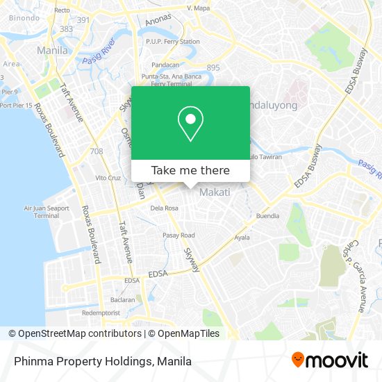 Phinma Property Holdings map