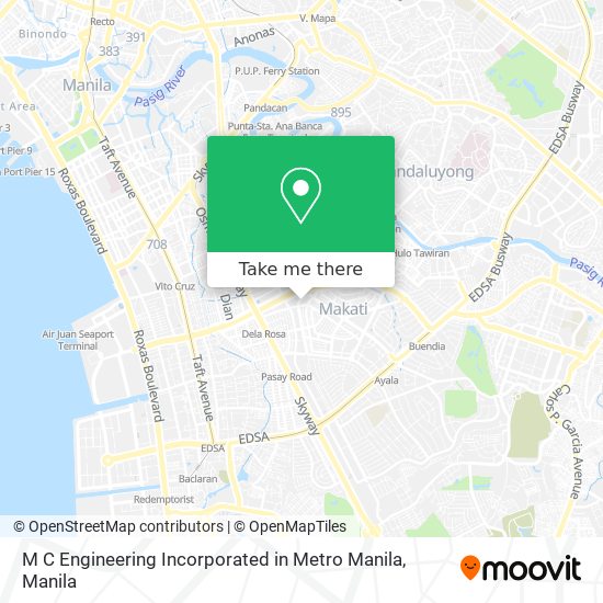 M C Engineering Incorporated in Metro Manila map