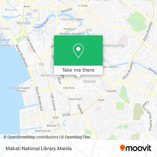 Makati National Library map