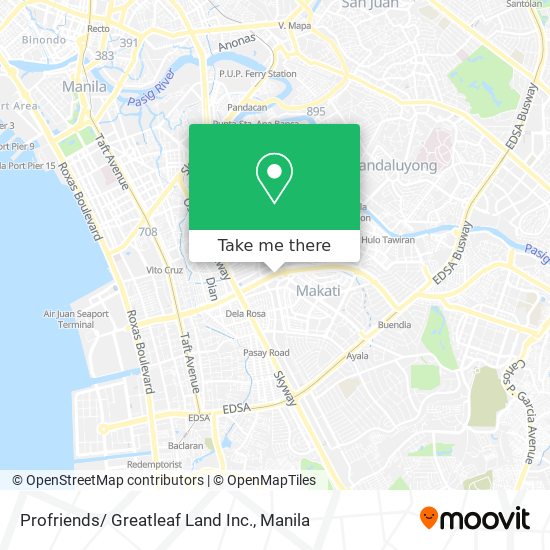 Profriends/ Greatleaf Land Inc. map