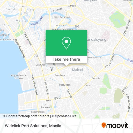 Widelink Port Solutions map