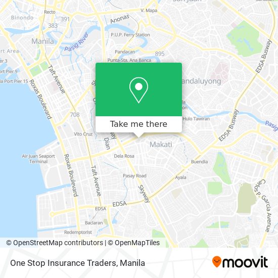 One Stop Insurance Traders map