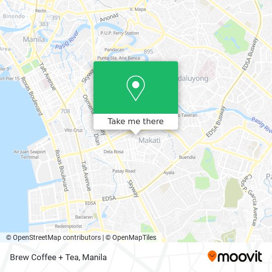 Brew Coffee + Tea map