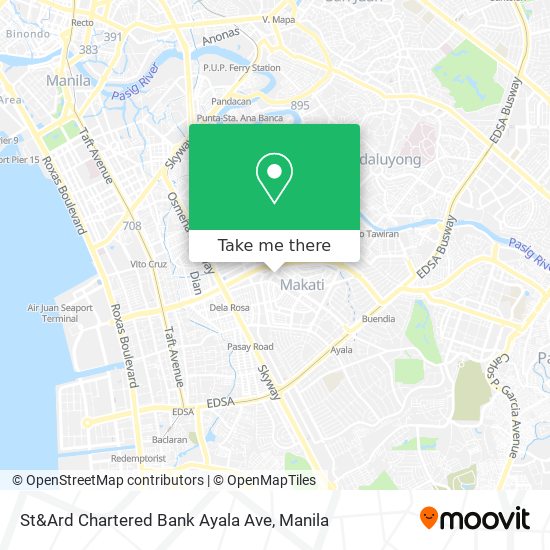 St&Ard Chartered Bank Ayala Ave map