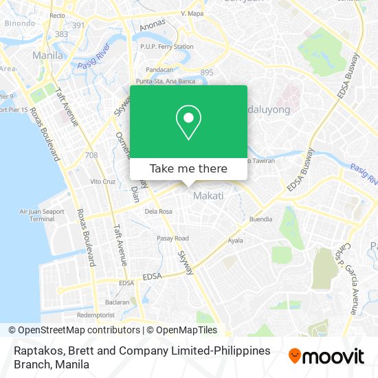 Raptakos, Brett and Company Limited-Philippines Branch map