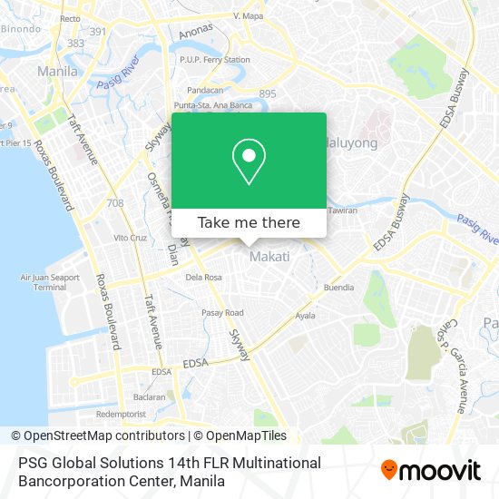 PSG Global Solutions 14th FLR Multinational Bancorporation Center map