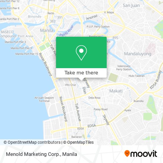 Menold Marketing Corp. map