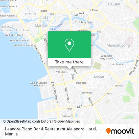 Leanore Piano Bar & Restaurant Alejandra Hotel map