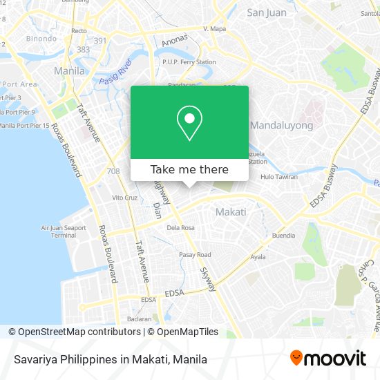 Savariya Philippines in Makati map