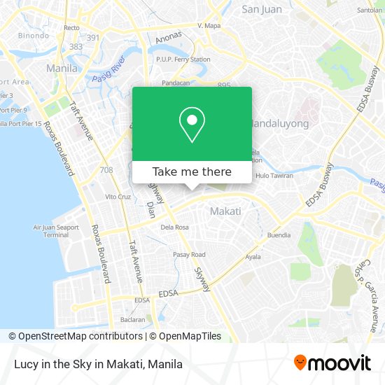 Lucy in the Sky in Makati map