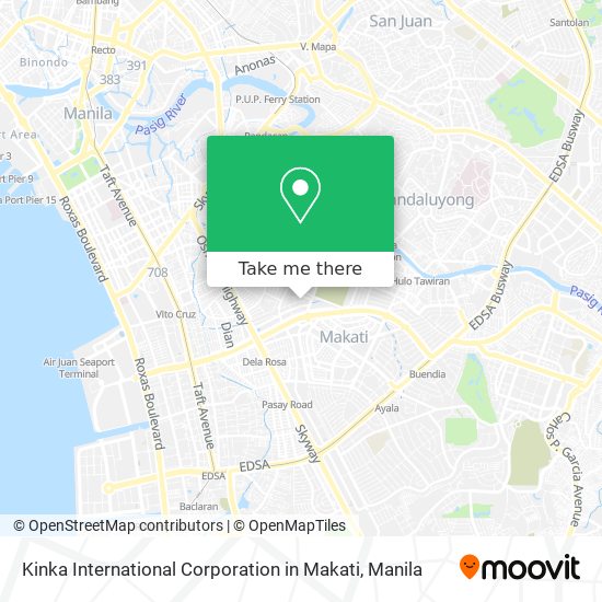 Kinka International Corporation in Makati map
