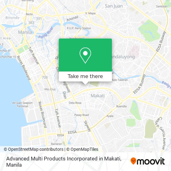 Advanced Multi Products Incorporated in Makati map
