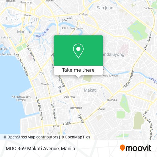 MDC 369 Makati Avenue map