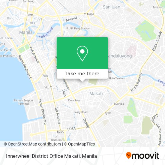 Innerwheel District Office Makati map