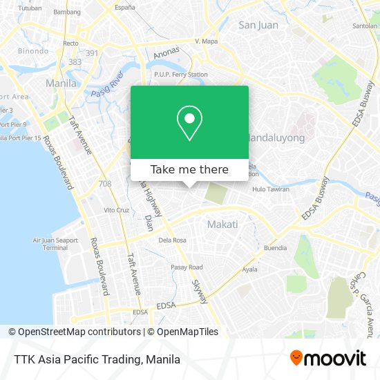 TTK Asia Pacific Trading map