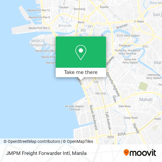 JMPM Freight Forwarder Intl map