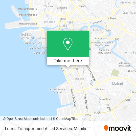 Lebria Transport and Allied Services map