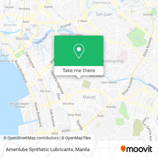 Amerilube Synthetic Lubricants map