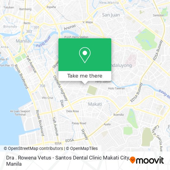 Dra . Rowena Vetus - Santos Dental Clinic Makati City map