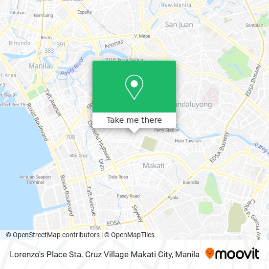 Lorenzo's Place Sta. Cruz Village Makati City map