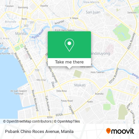 Psbank Chino Roces Avenue map